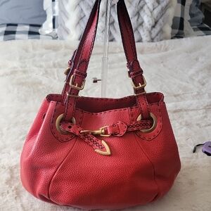 FENDI ROMA SELLERIA PEBBLED LEATHER BAG